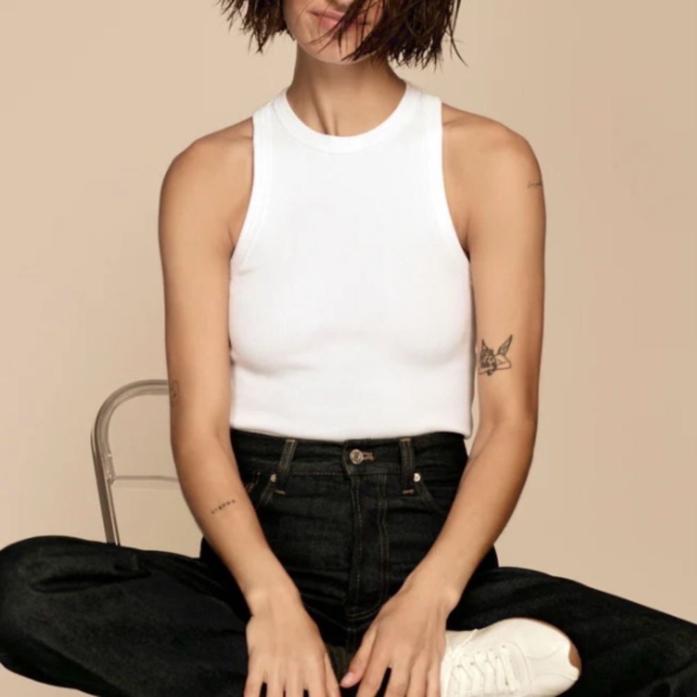 Sold‎ Out NYC Not So Basic Tank, White - Picture 3 of 9